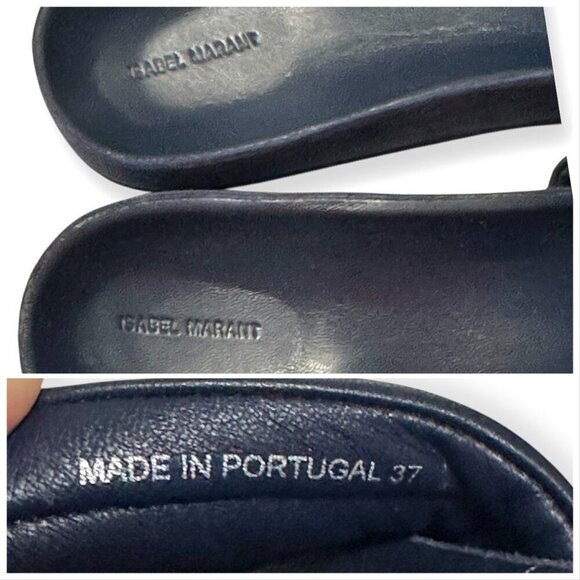 Isabel Marant Hellea Slide Sandal Electrxic Blue, EU 37 NIB - Picture 12 of 16